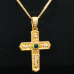 Βυζαντινός χρυσός σταυρός Κ14 με αλυσίδα